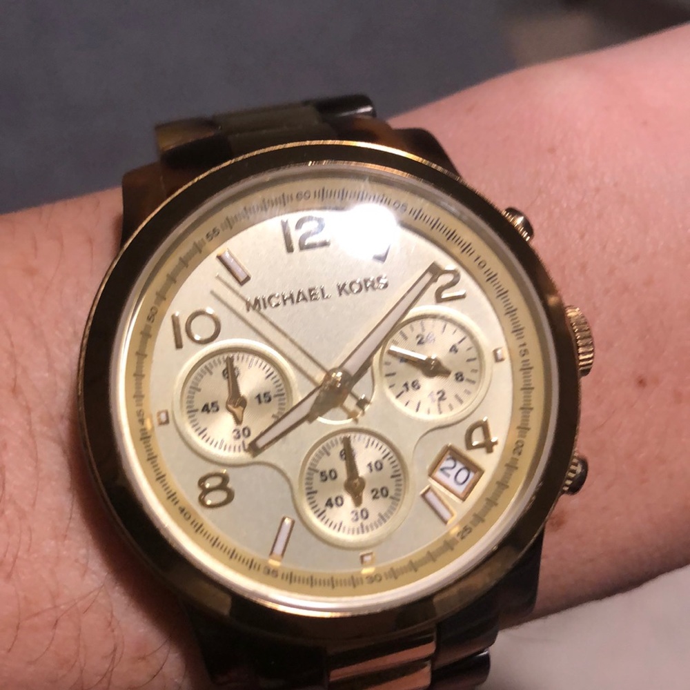Tortoise and Gold Watch